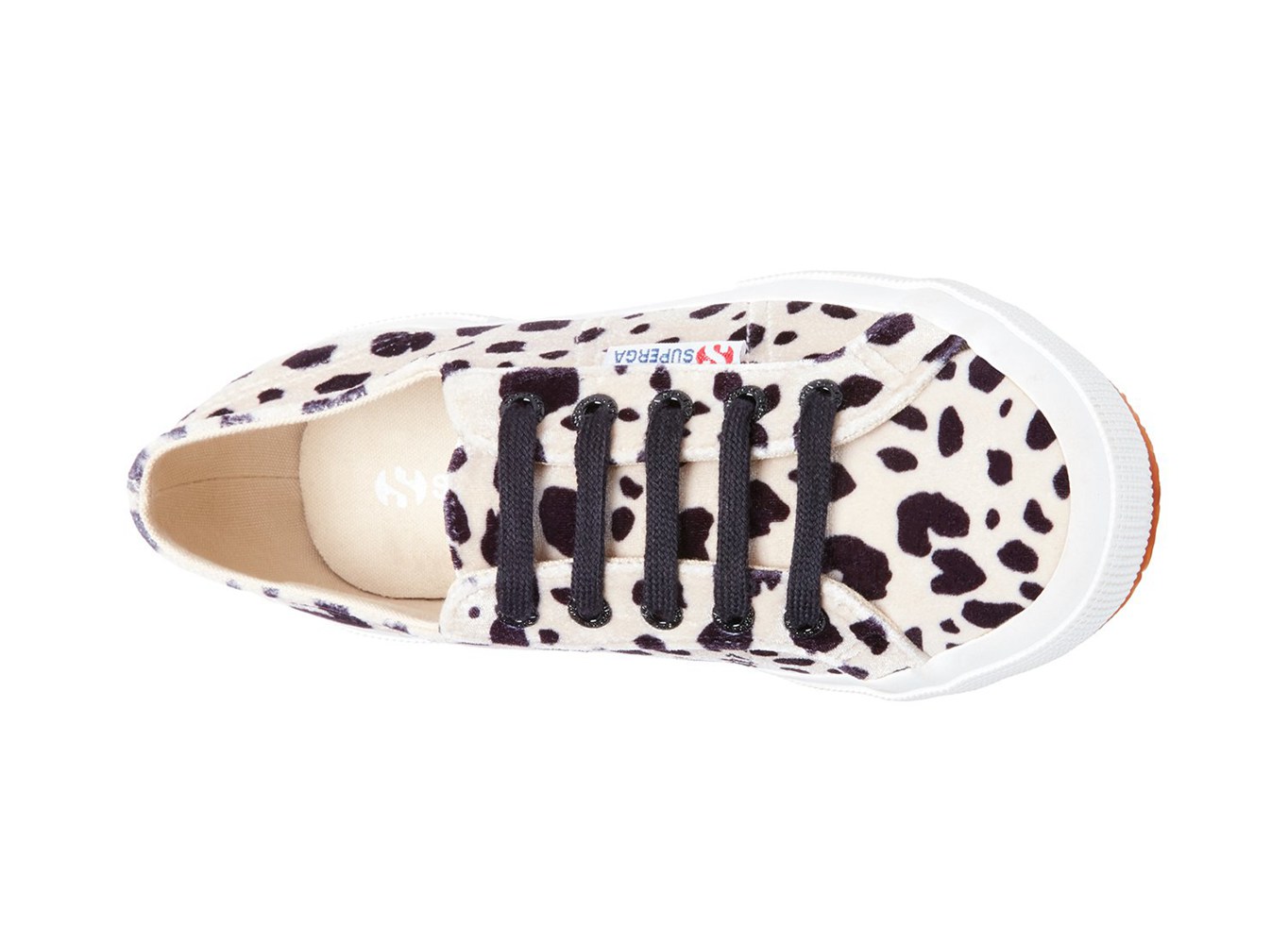 Zapatillas Superga Mujer Beige/Marrones - 2750 Fanvelvetw - 173280EXI